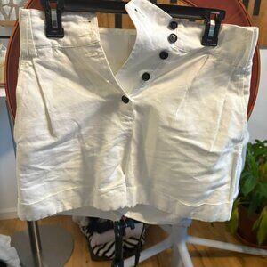 g.Label by goop high waisted white shorts size 0